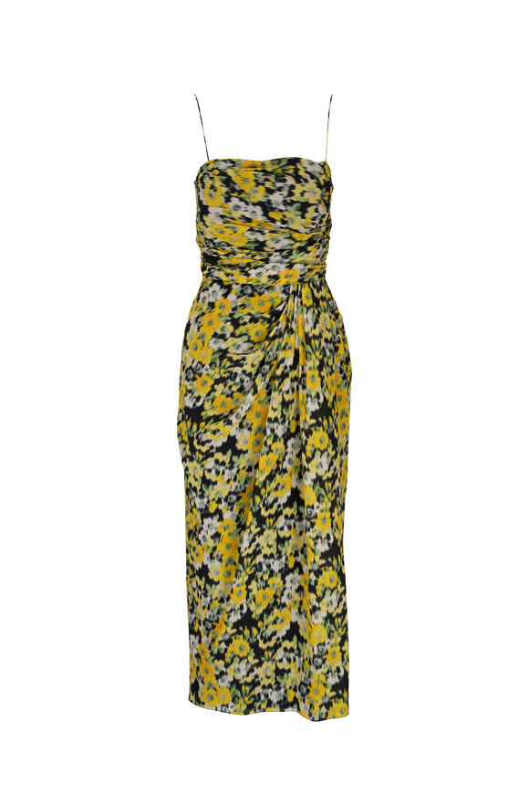 Dolce & Gabbana - Leopard & Butterfly Print Silk Dress