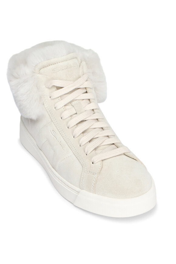 Prada - Black Knit & Silver Logo Sneaker | Mitchell Stores