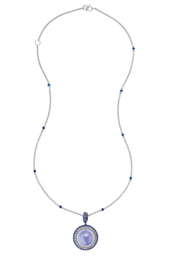 Nam Cho 18k White Gold Triple Detachable Round Pendant