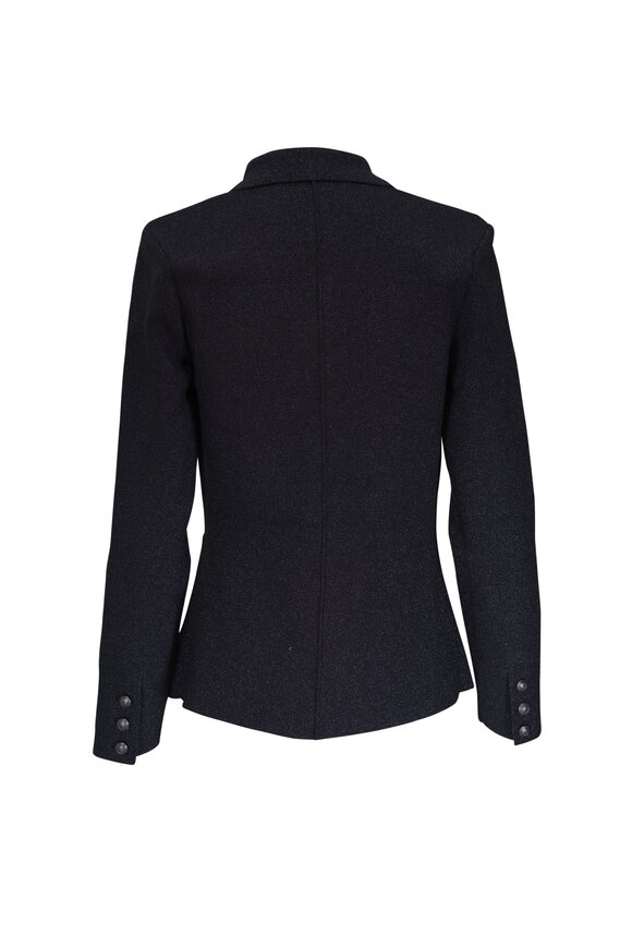 L'Agence - Kenzie Black Metallic Knit Blazer