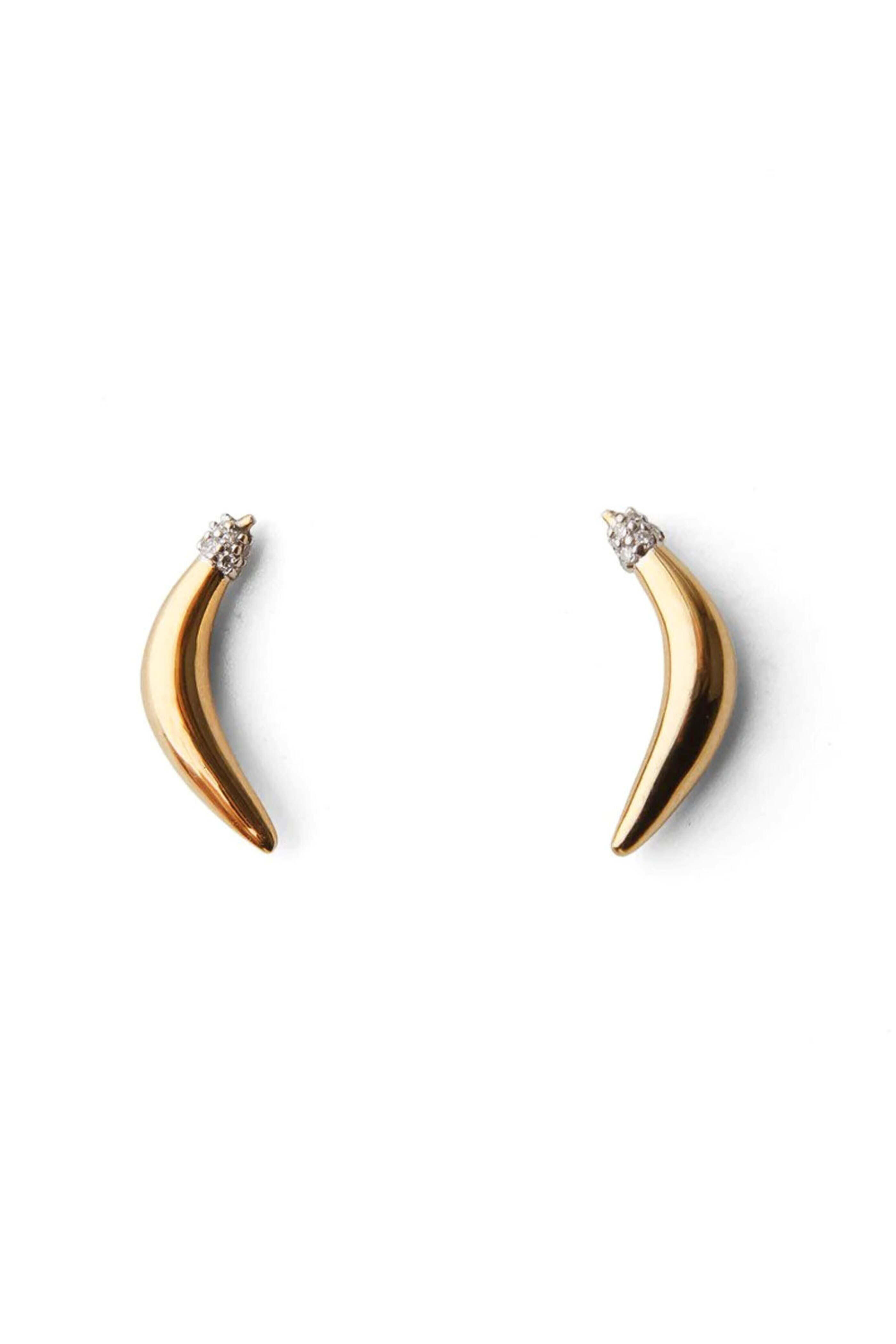 Pavé The Way Jewelry - My A-Peel Is Indisputable Banana Stud Earrings