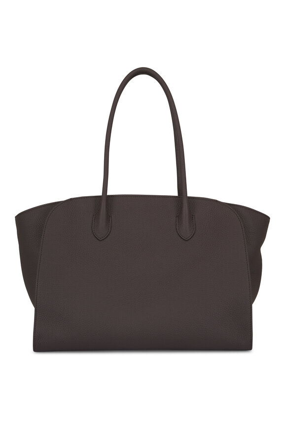 The Row Marlo 14 Walnut Matte Grain Leather Shoulder Bag - view 2