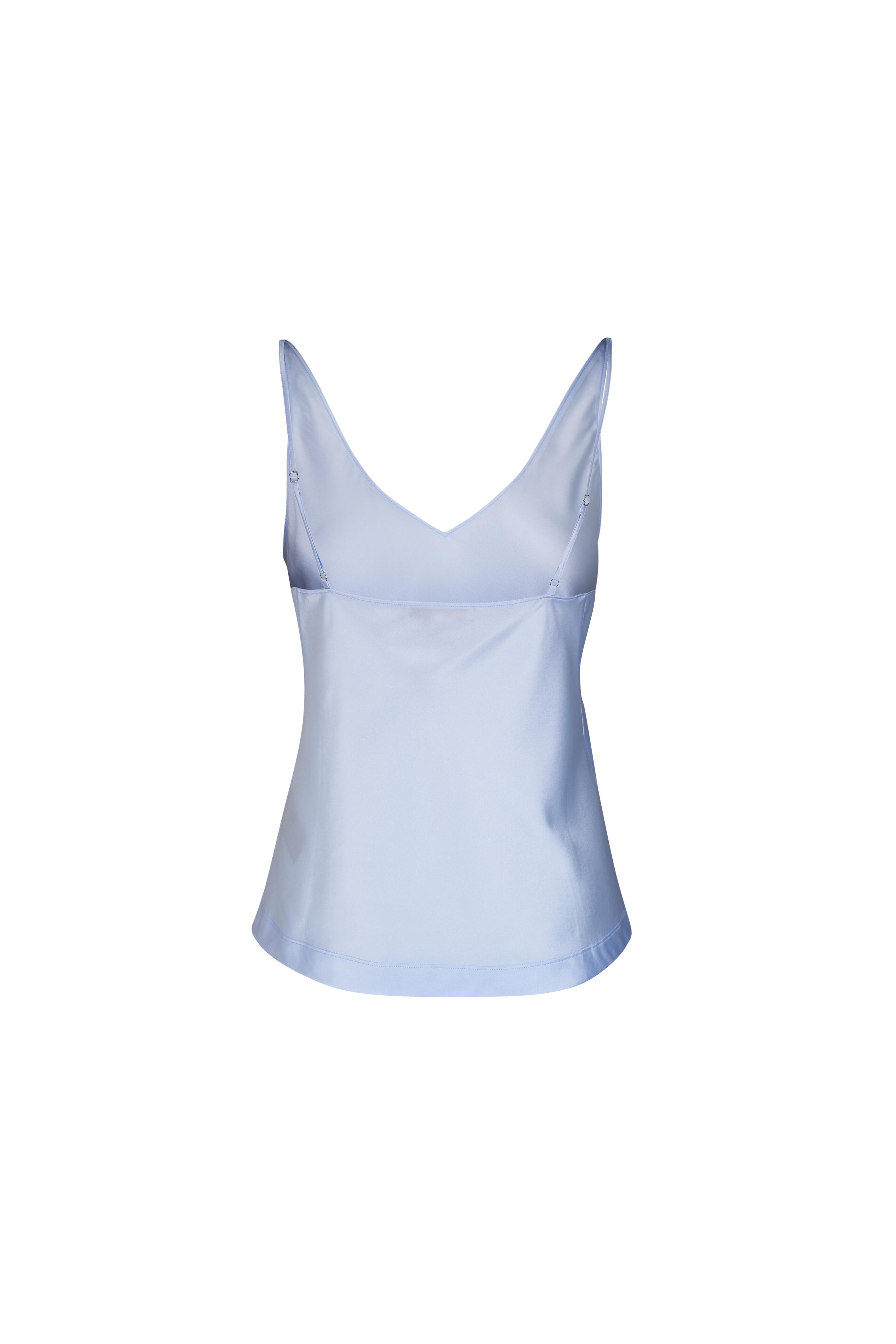 Dorothee Schumacher - Sense Of Shine Light Blue Stretch Silk Blouse