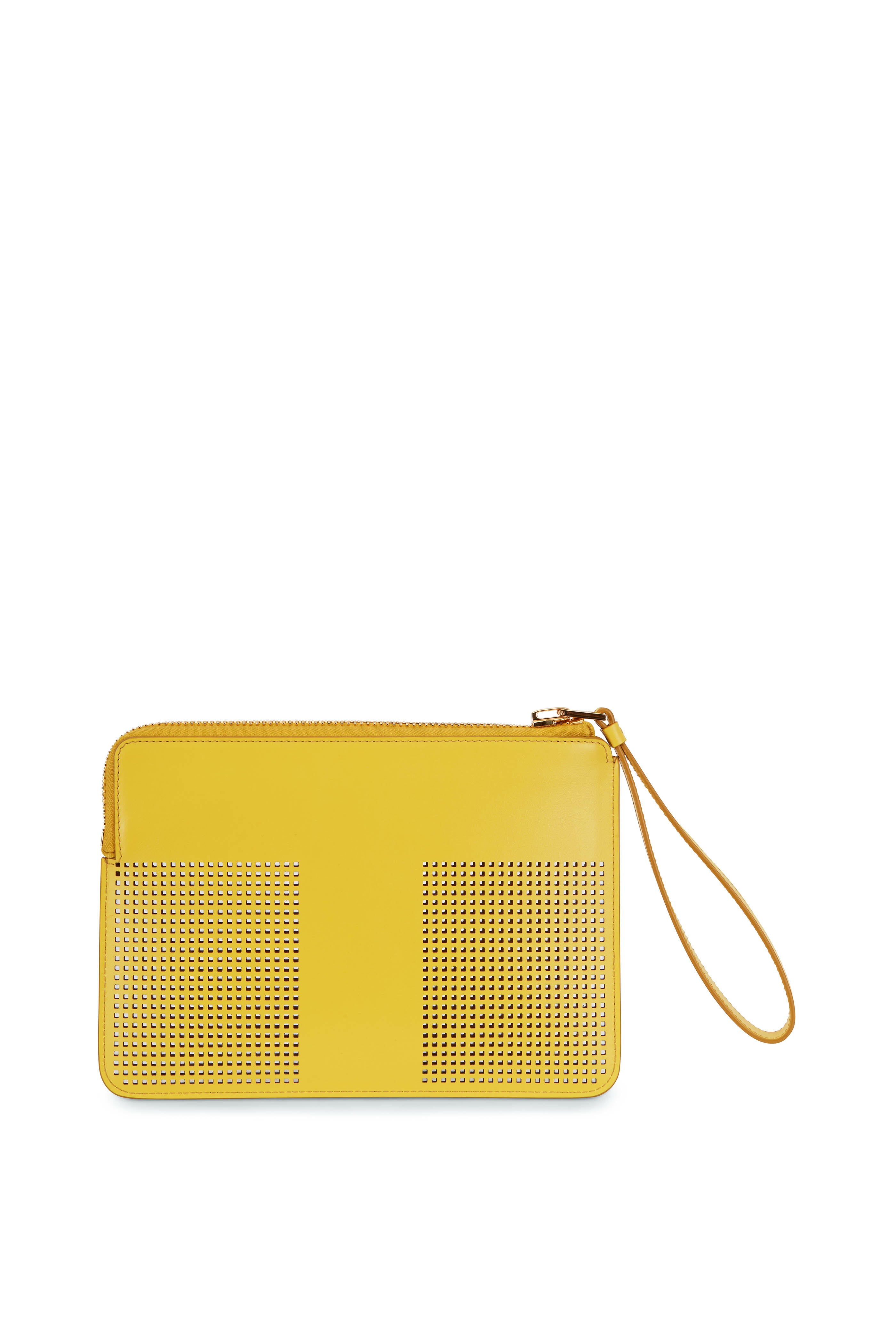 Tom Ford - Citron Perforated Leather Small Zip Pouch