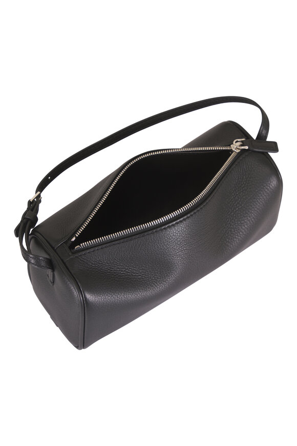 The Row 90s Black Grain Leather Baguette Shoulder Bag - view 4