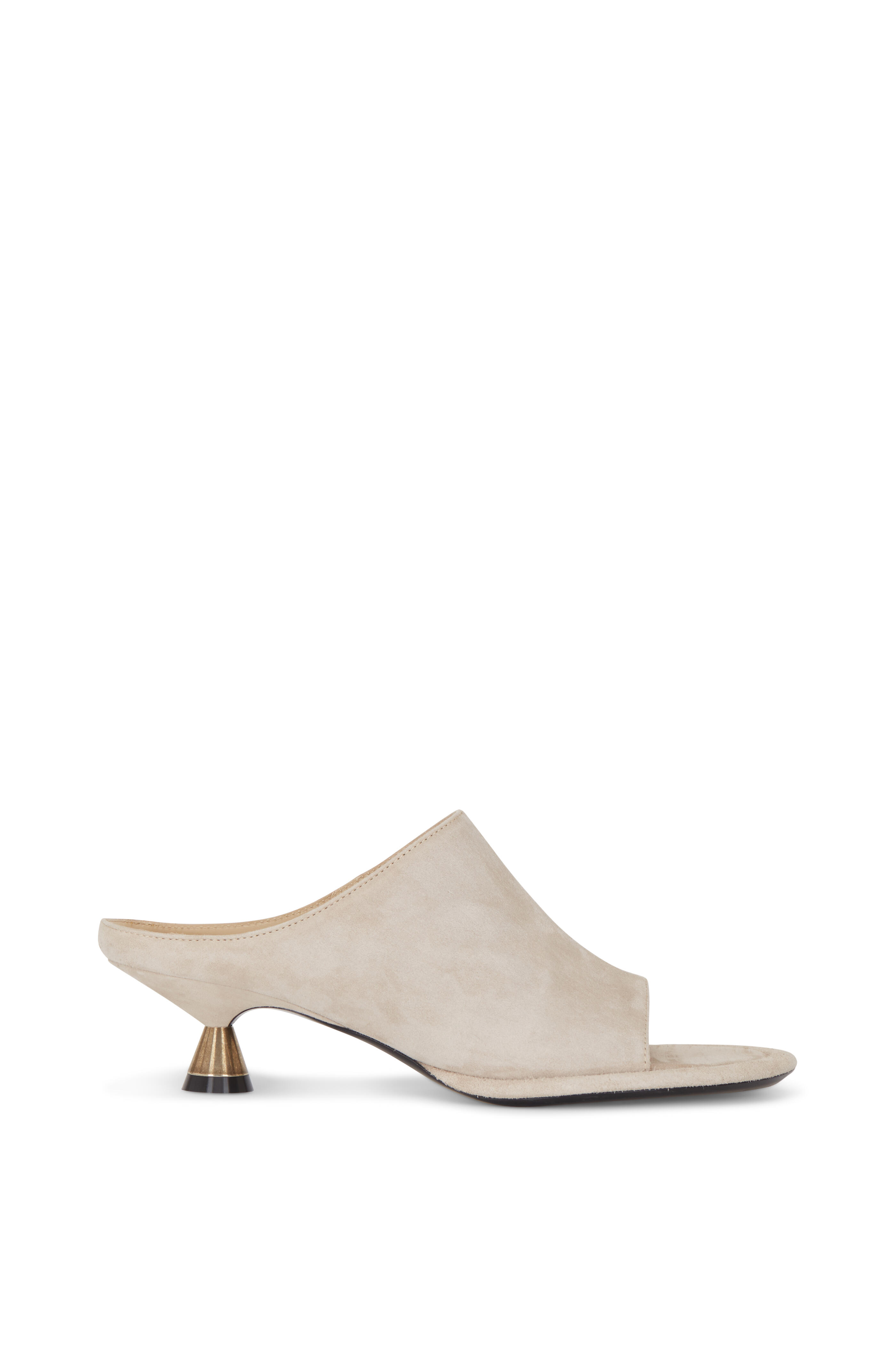 Khaite - Watts Coco Suede Mule, 45mm