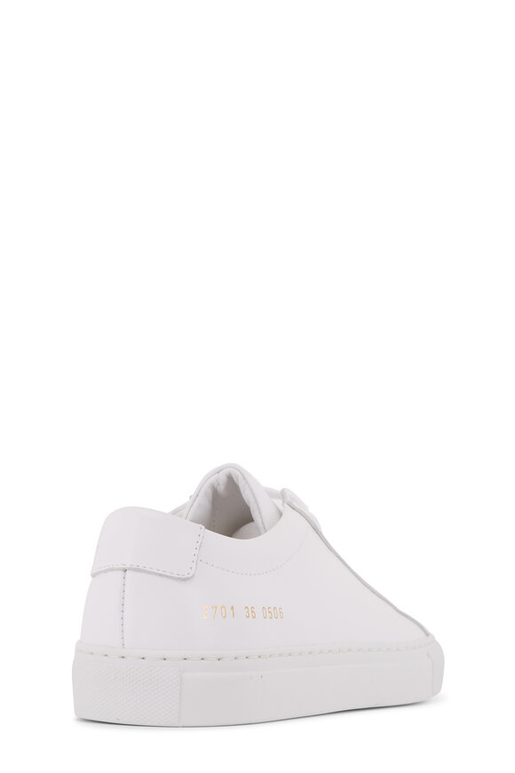 Woman by Common Projects - Achilles White Leather Low Top Sneaker