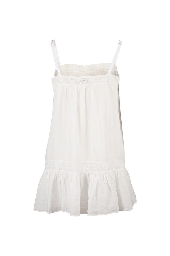 Veronica Beard Naderah White Eyelet Mini Dress - view 6