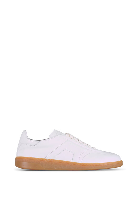 Santoni Oly White Leather Sneaker - view 2