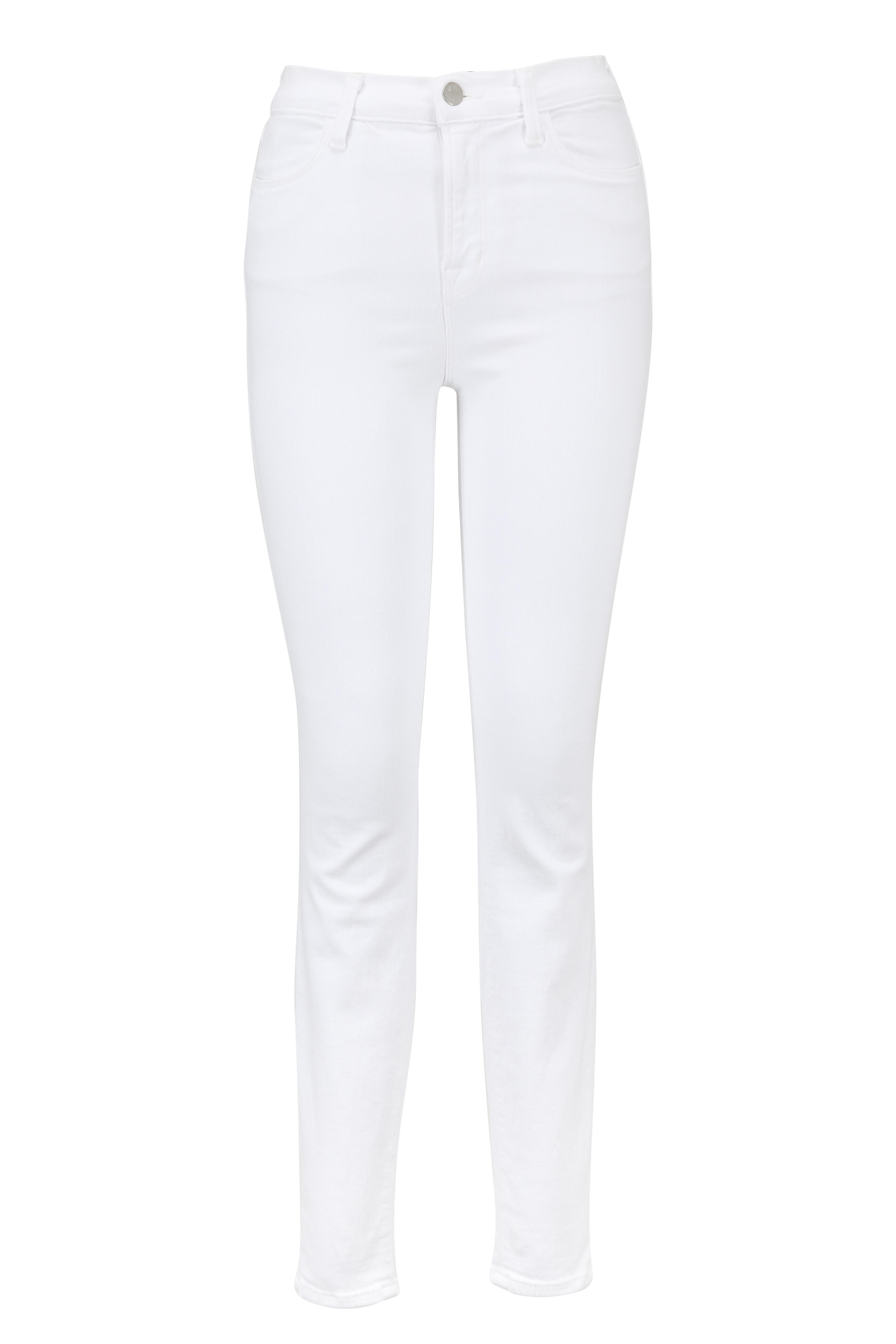 J Brand - Maria White High-Rise Super Skinny Jean