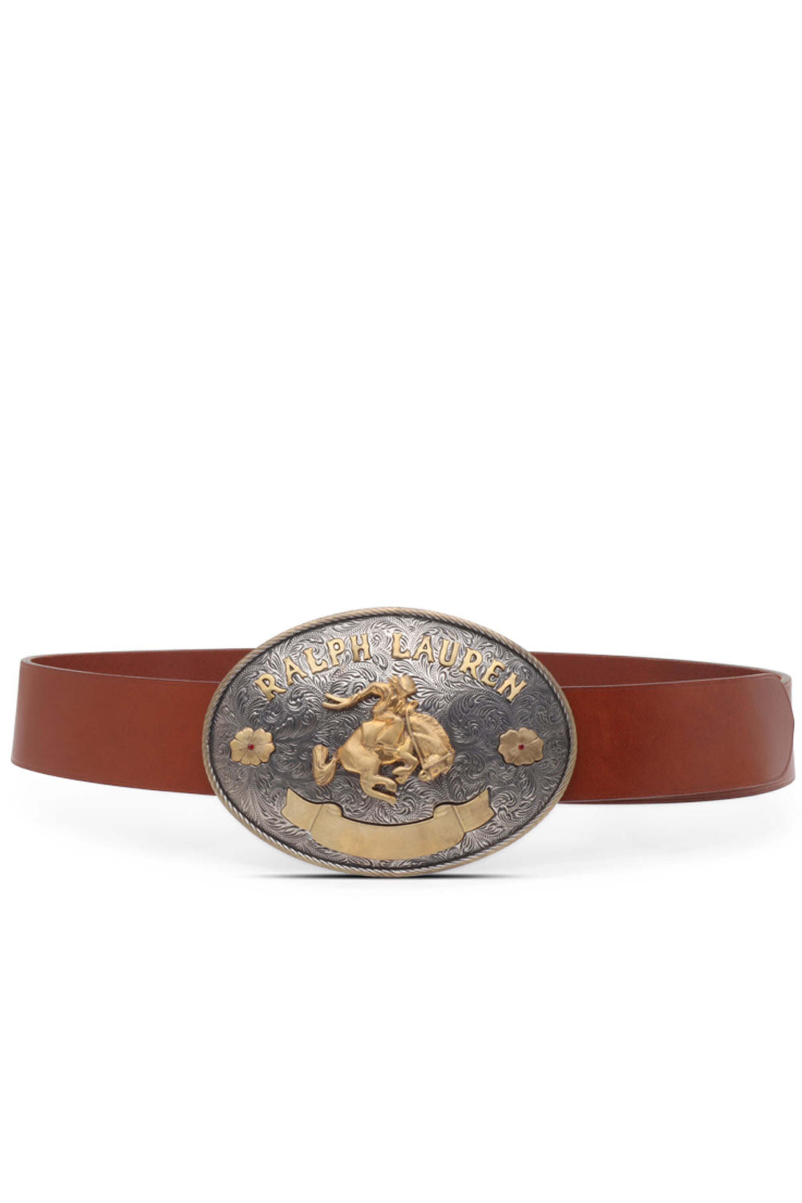 Ralph Lauren - Rodeo Belt Buckle in Brown and Gold