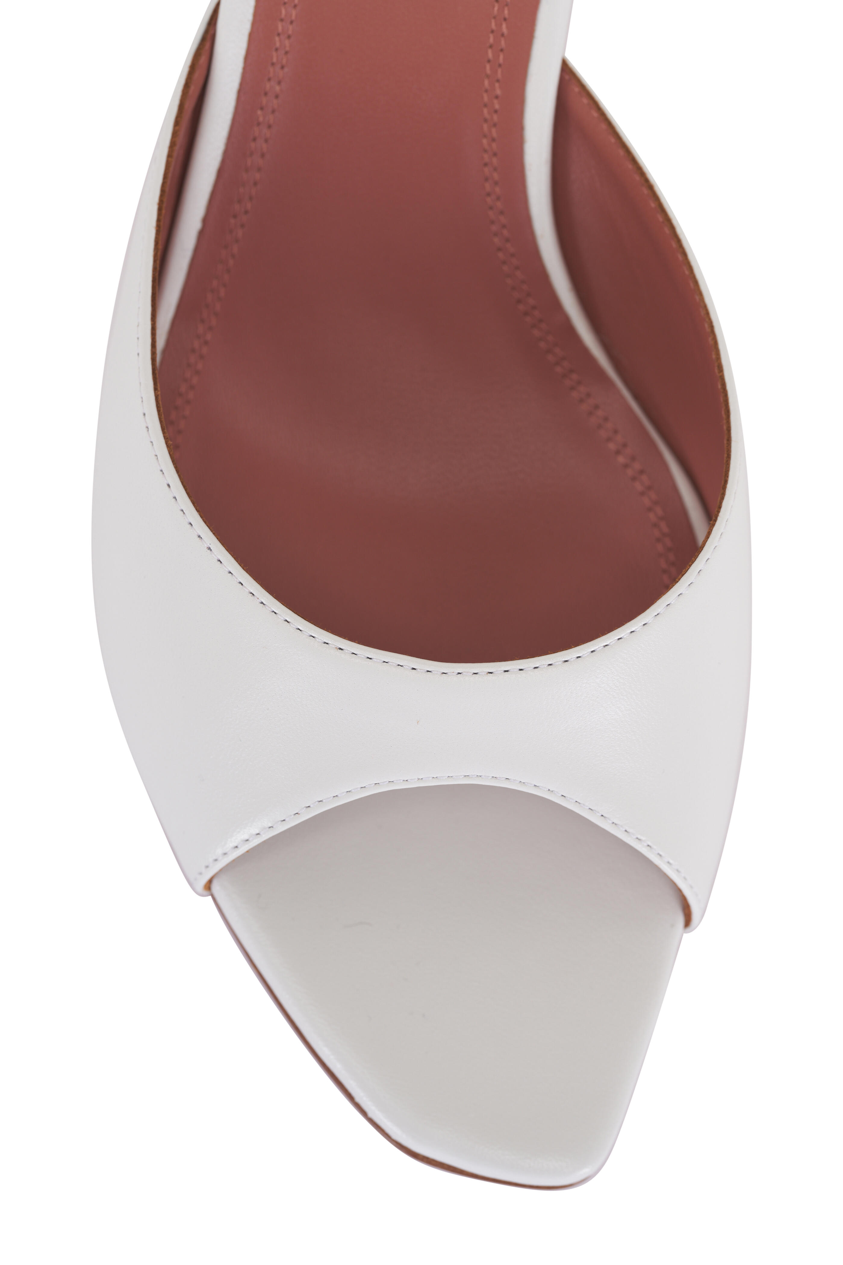 【Amina Muaddi】 Alexa 60レザーミュール Alexa 60 leather mules in white - Amina Muaddi | Mytheresa