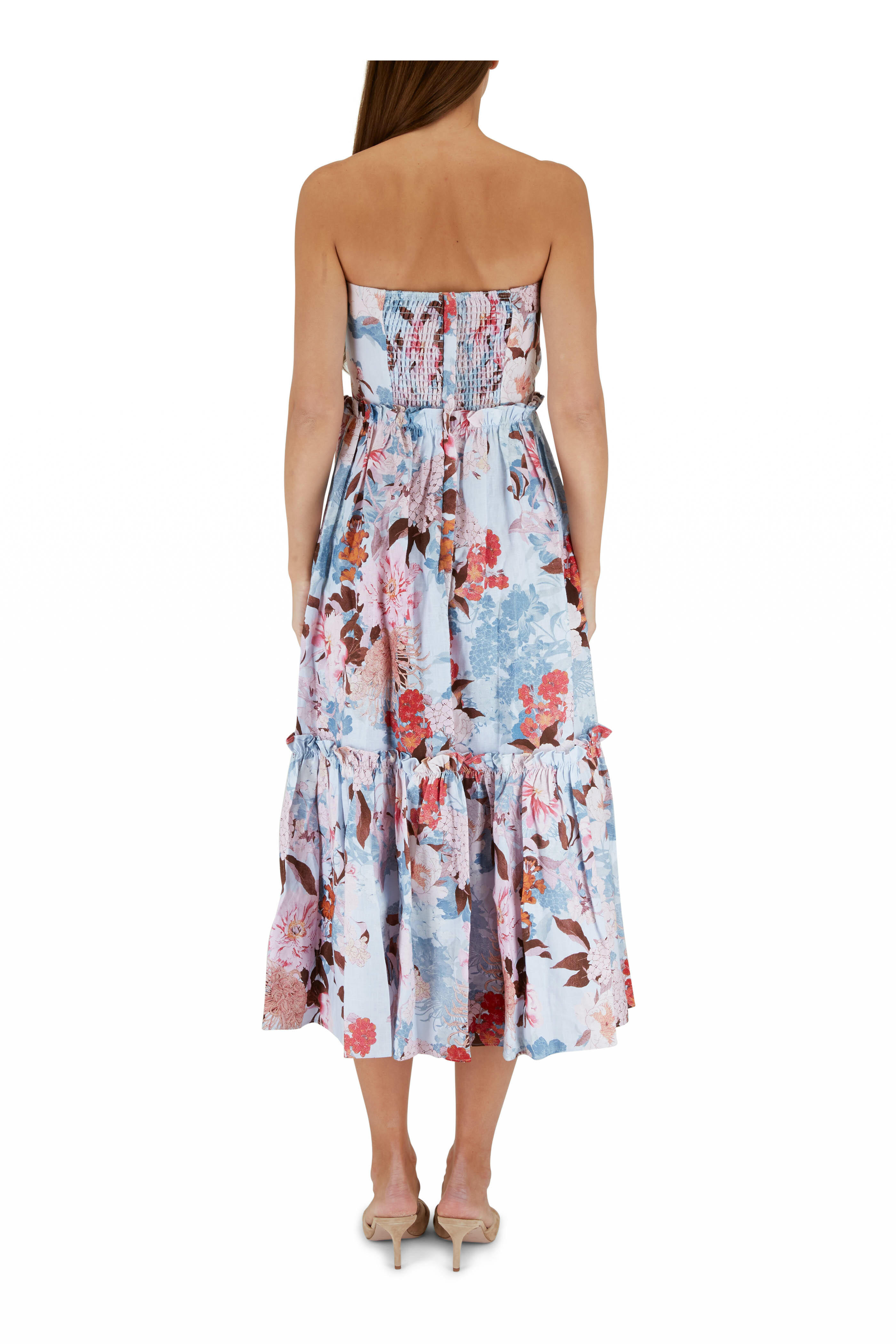 Cara Cara - Torres Japanese Floral Strapless Dress