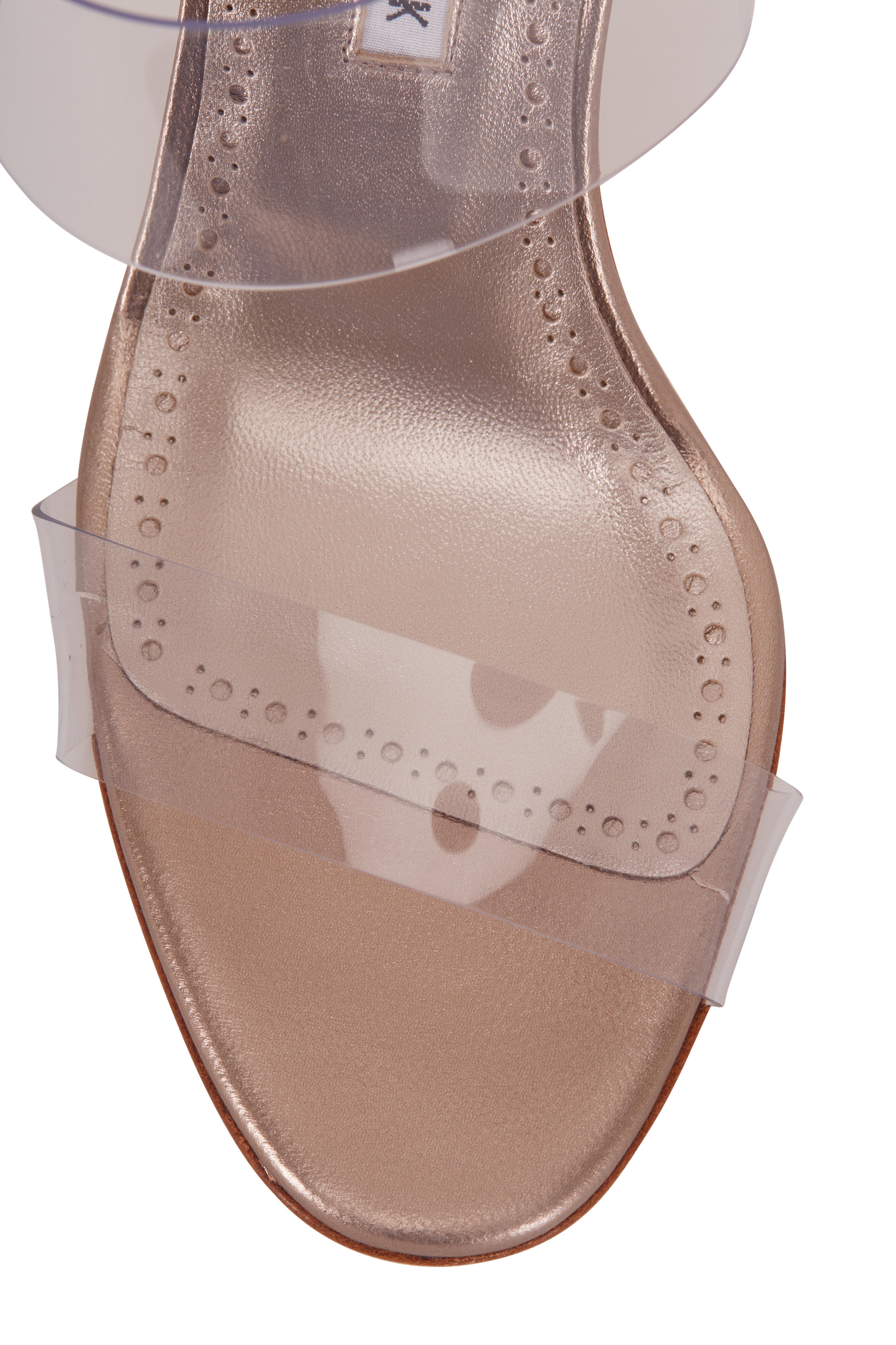 Manolo Blahnik Scolto クリアPVCミュール 2色 SCOLTO | Light Beige PVC Open Toe Mules | Manolo Blahnik