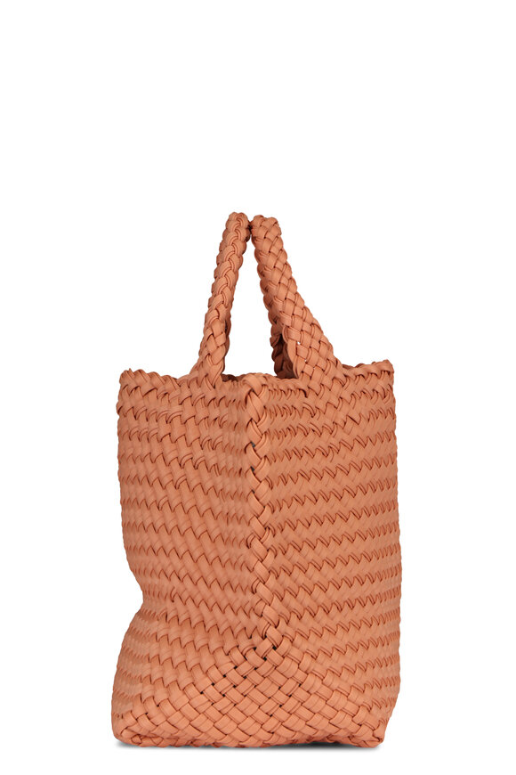 Naghedi Medium St. Barths Peach Double Weave Tote - view 3