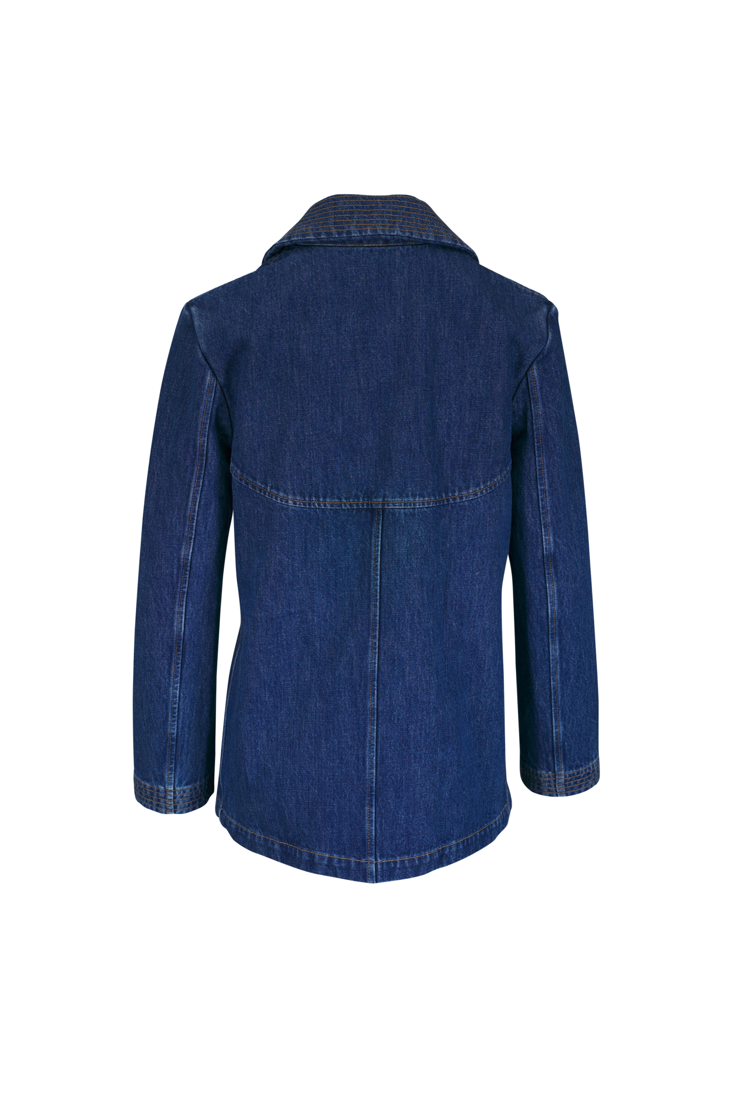Valentino - Medium Blue Denim Vlogo Coat