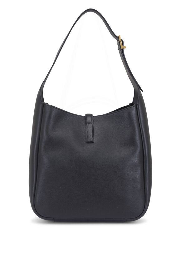 ★DE MERIEL★ Veneta Hobo Bag Small Black VENETA Bottega Veneta - Small Hop Black Intrecciato Leather Hobo Bag