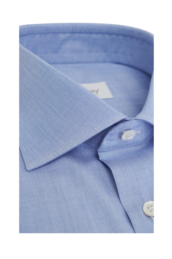 Brioni - Light Blue Chambray Cotton Dress Shirt 