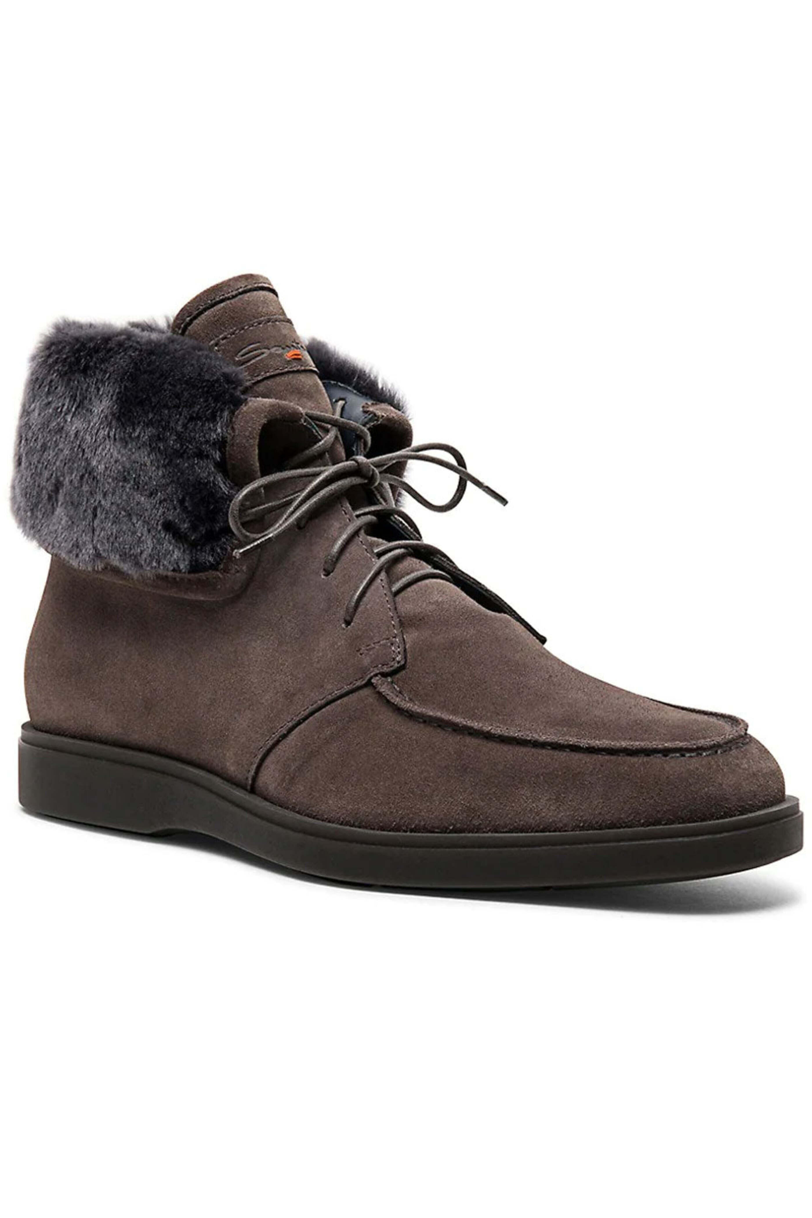 Santoni - Dethrone Shearling Boot in Grey