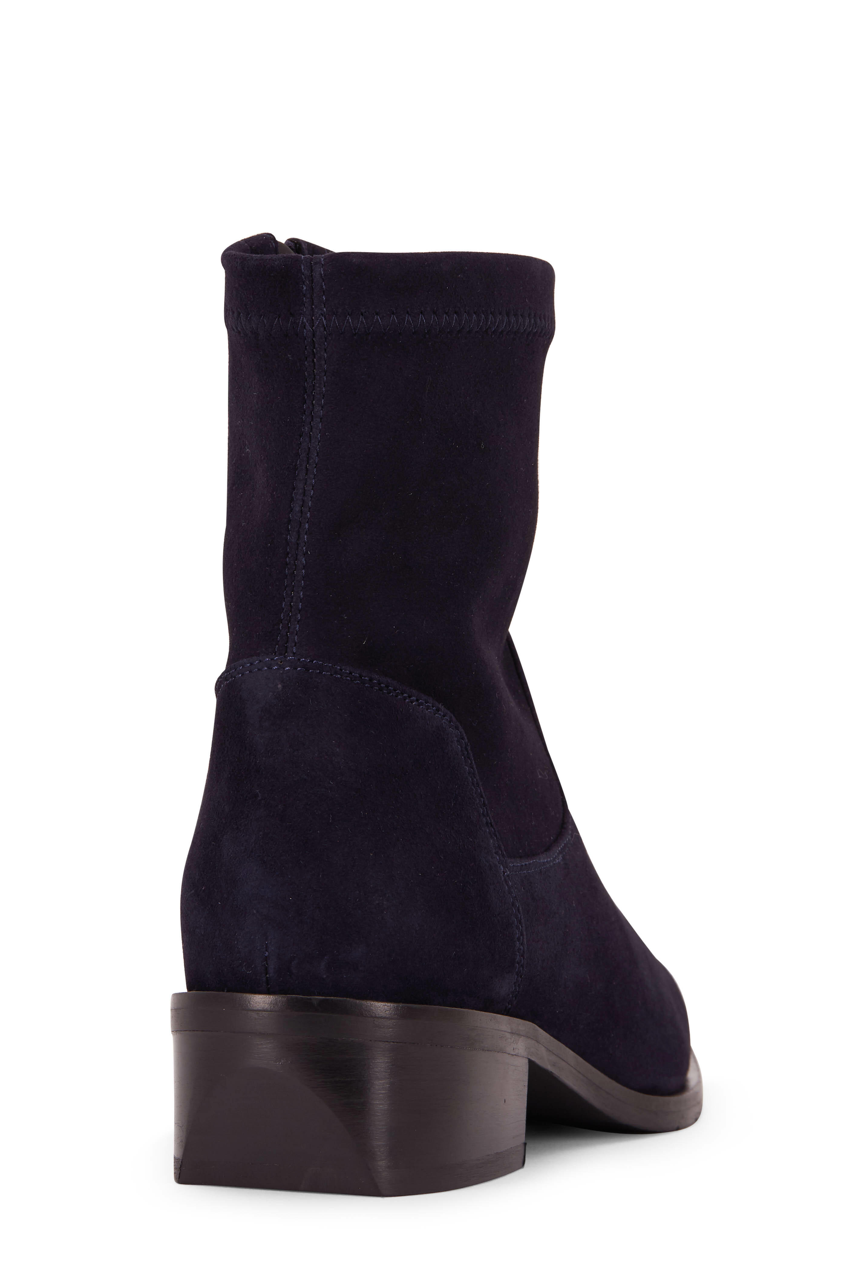 Aquatalia Fallan Navy Suede Weatherproof Boot 40mm