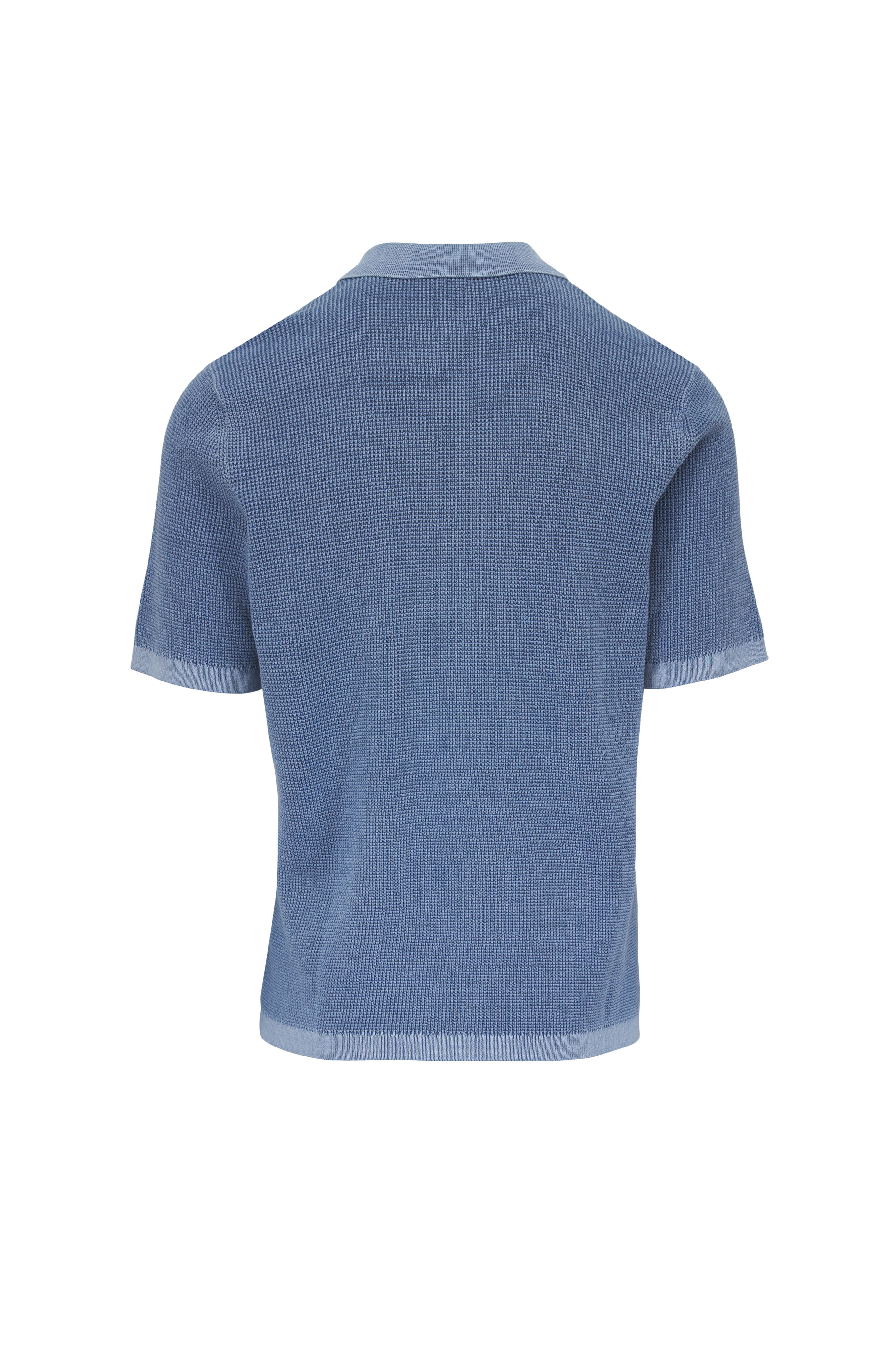Faherty Brand - Sunwashed Blue Organic Cotton Sweater Shirt