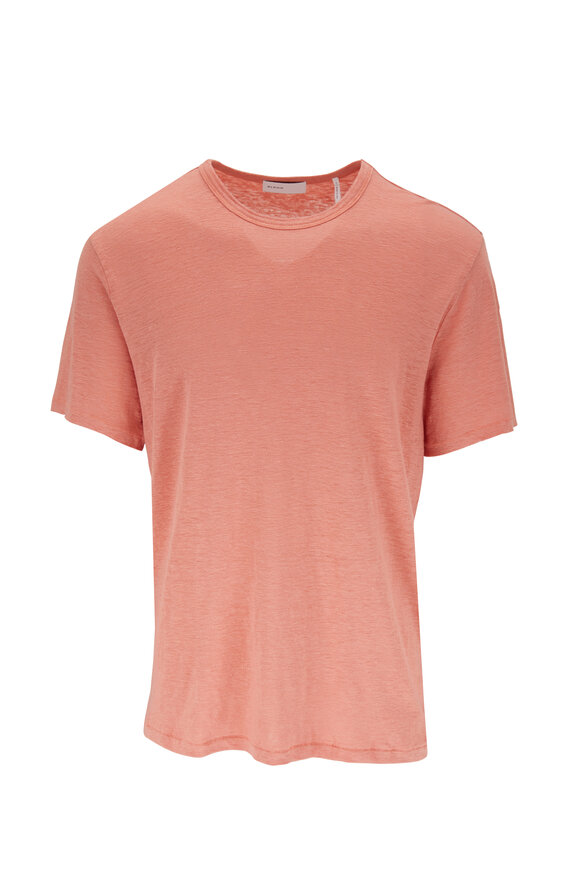 BLDWN Nolen Faded Orange Linen T-Shirt - view 1