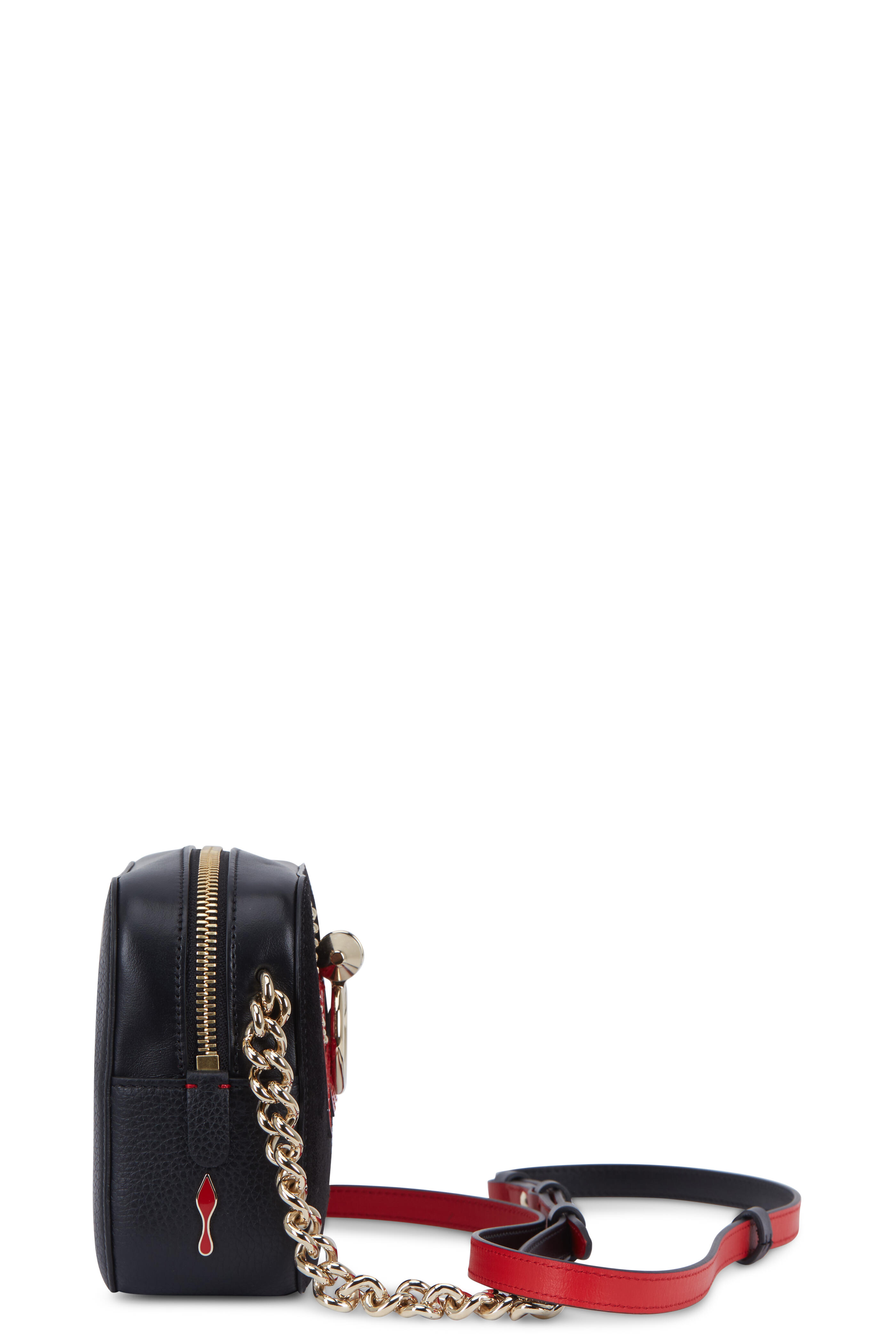 Christian Louboutin - RubyLou Black & Red Leather LOVE Mini Bag