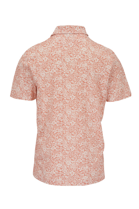 Faherty Brand - Movement™ Rose Floral Print Stretch Cotton Polo 