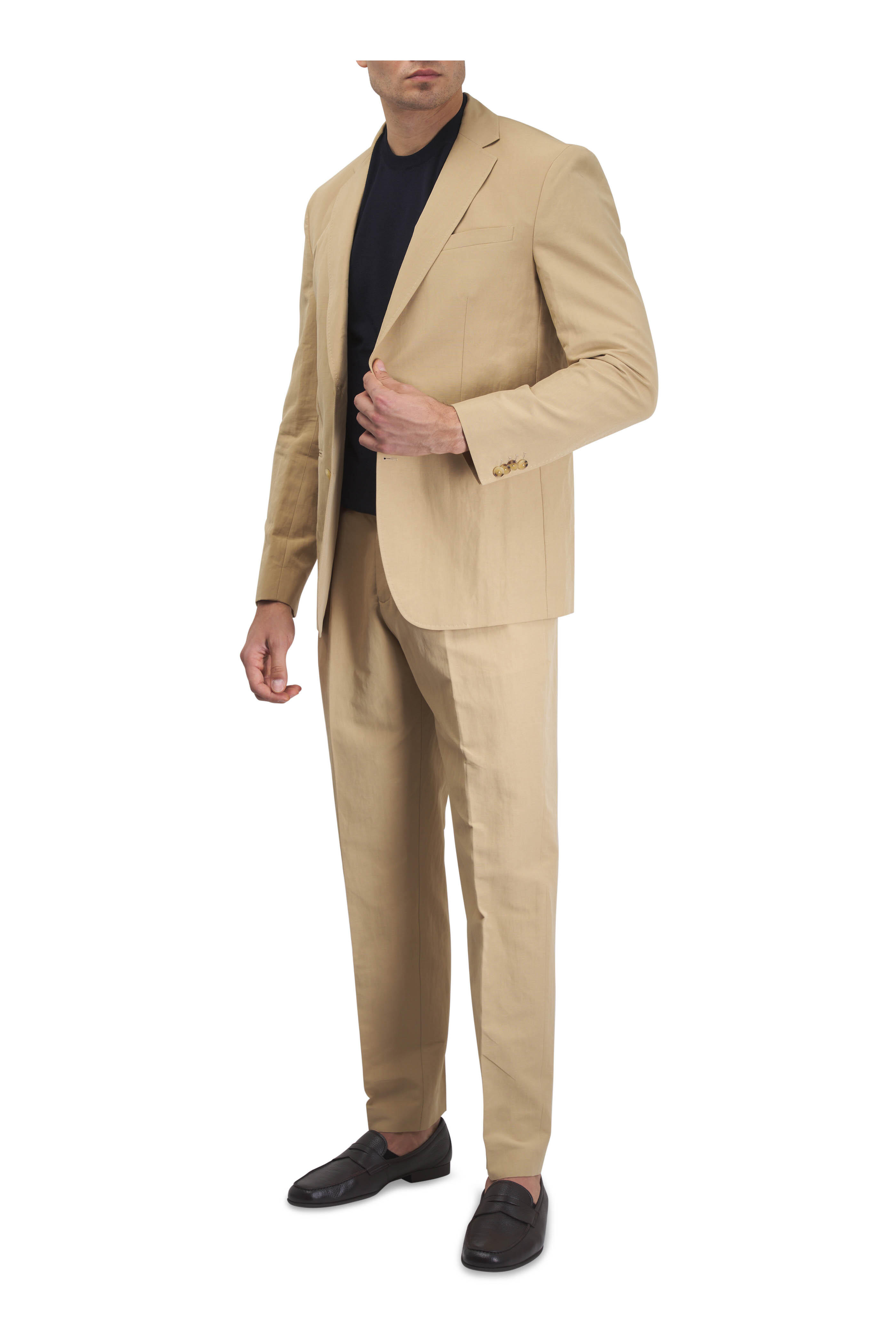 Orlebar Brown - Garret Biscuit Linen & Cotton Sportcoat