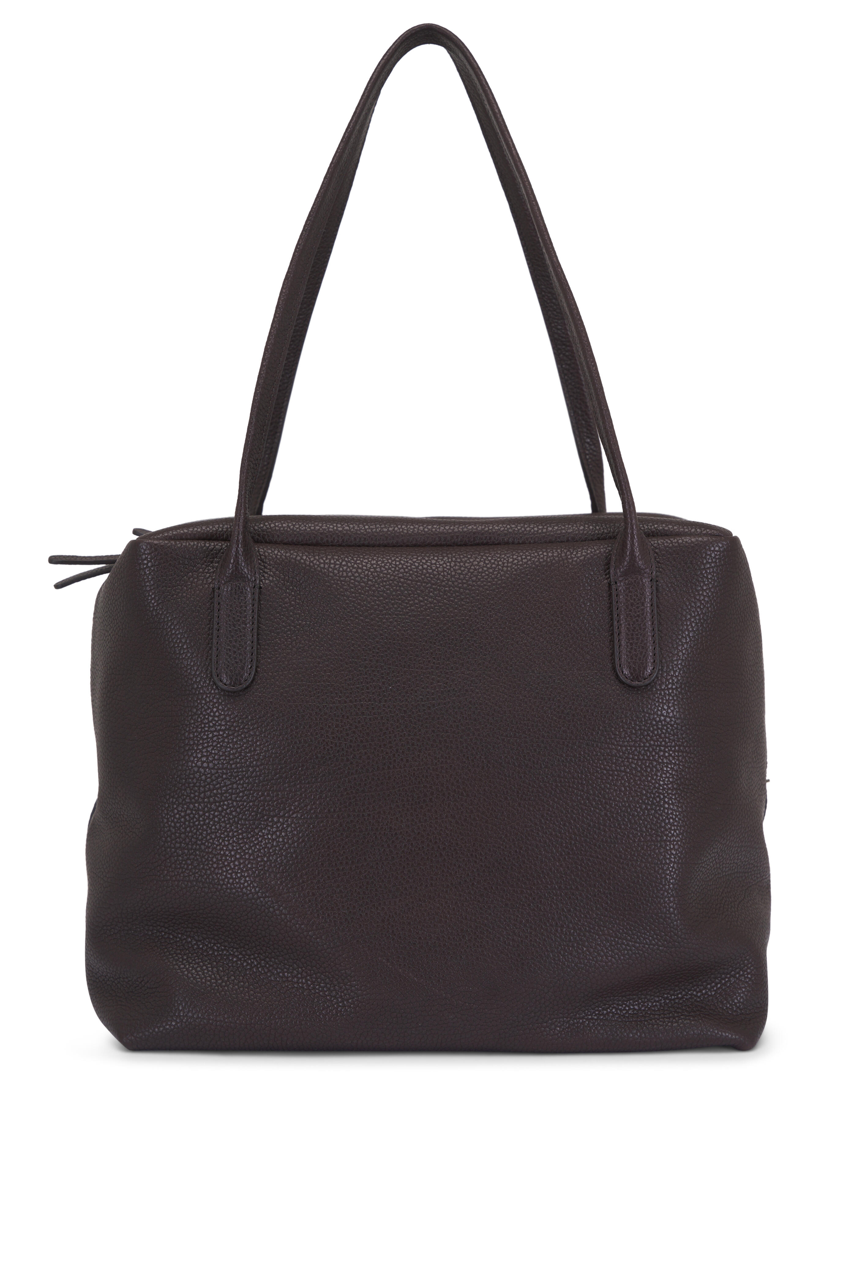 トートバッグ The Row Henri Tote Bag In Grainy Leather The Row - Henri Brunette Leather Tote | Mitchell Stores