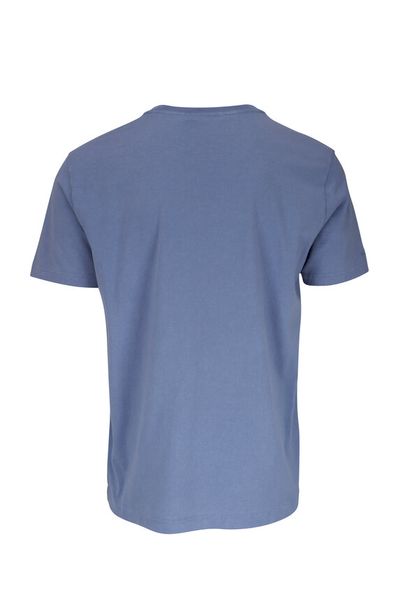 Ralph Lauren Purple Label - Blue Cotton Pocket T-Shirt 