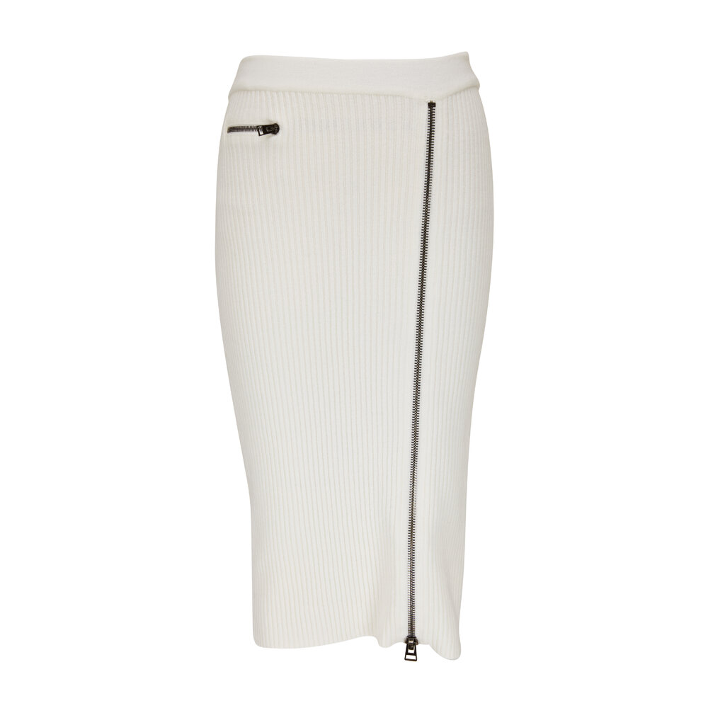 スカート TOM FORD Woman Skirt White GCK215YAX844 AW002 TOM FORD Woman Skirt White GCK215YAX844 AW002