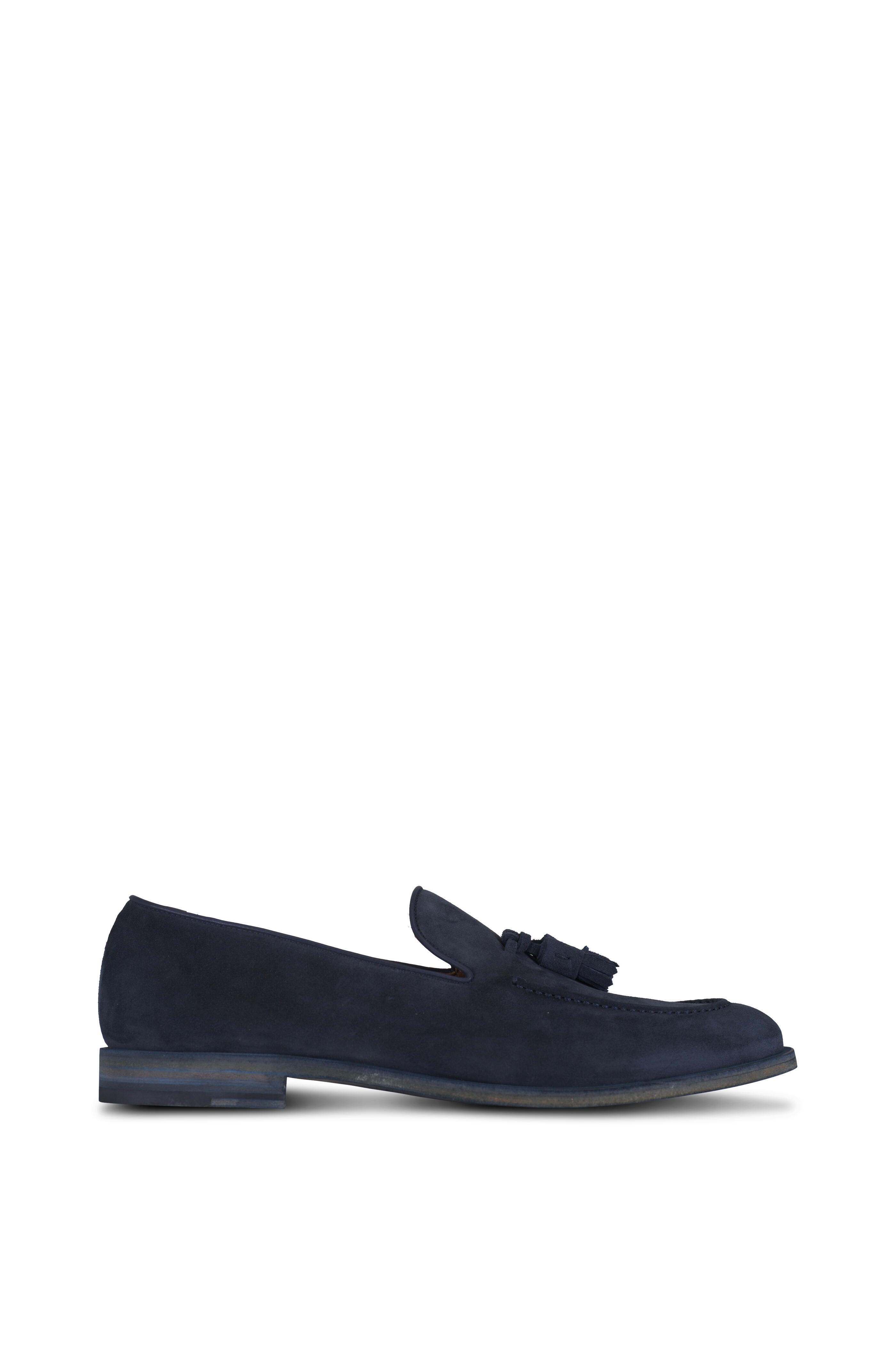 Fratelli Rossetti - Navy Suede Tassel Loafer