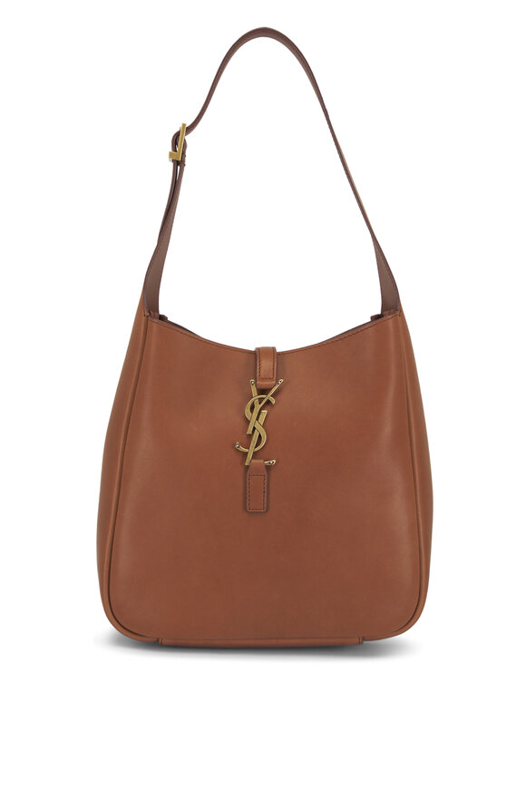 Saint Laurent Small Le 5 À 7 Supple Toasted Brown Leather Bag