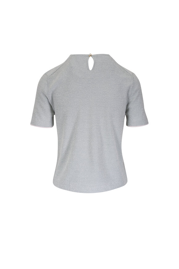 Loro Piana Cannareggio Light Blue Silk & Cotton Sweater - view 2