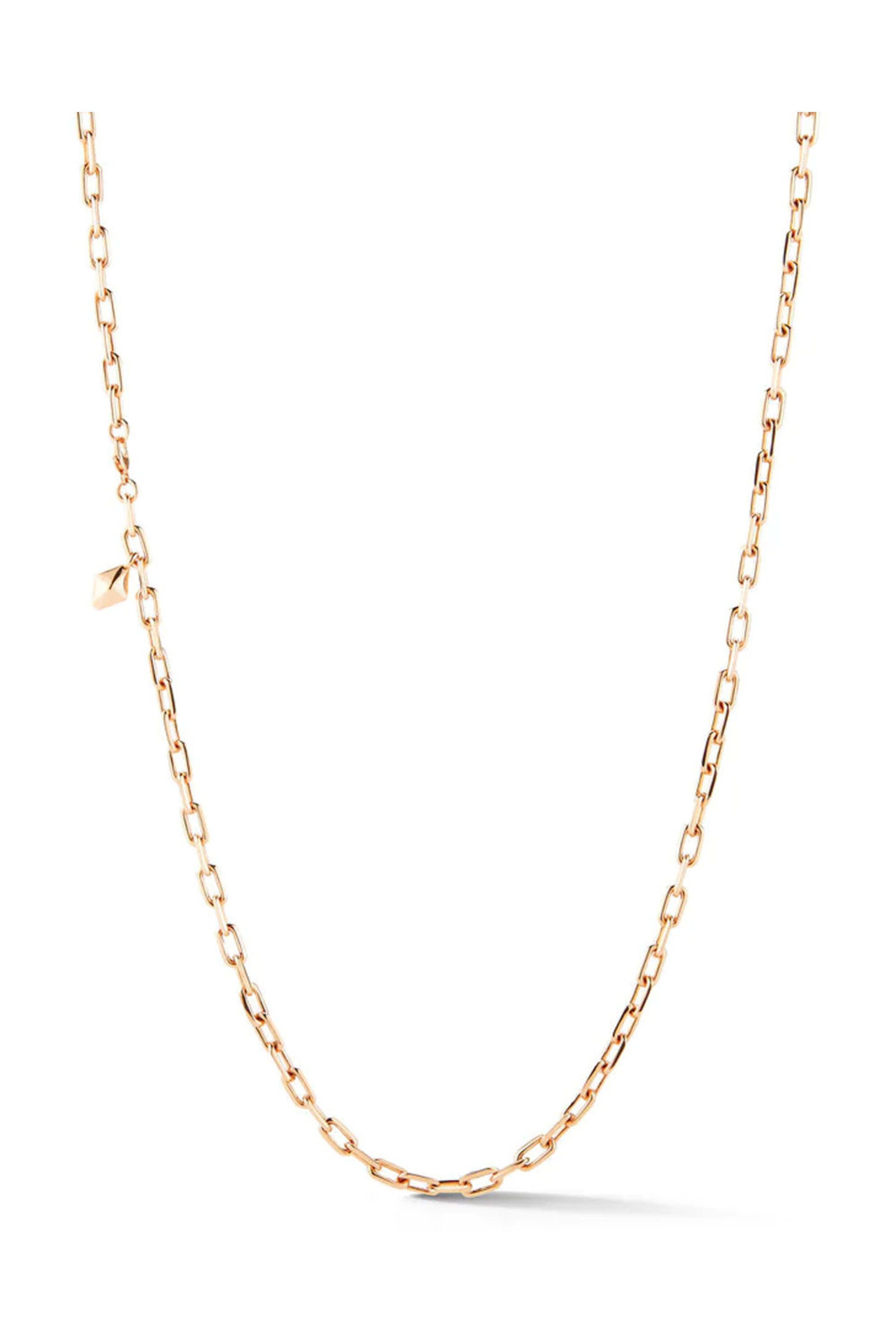 Walters Faith - 18k Rose Gold Chain with Origami Hang Tag Necklace