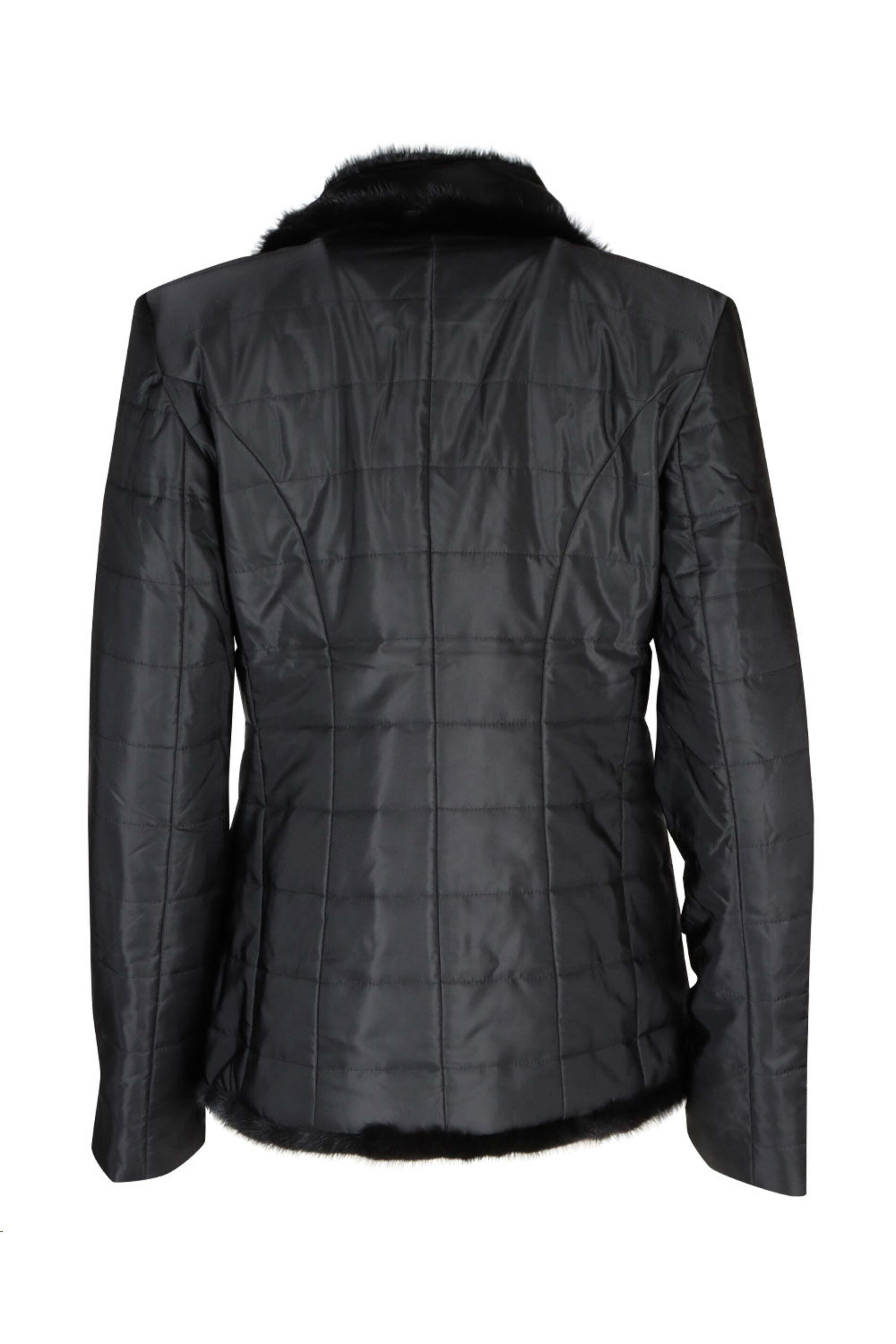 Diomi - Mink Nylon Jacket in Black