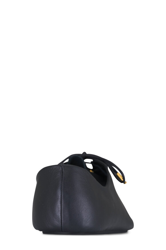 Loewe Pebble Soft Black Lace-Up Leather Sneaker - view 3