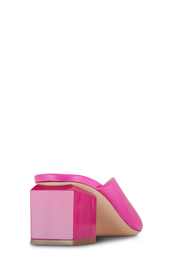 AGL - Angie Pink Cube Heel Sandal, 65mm