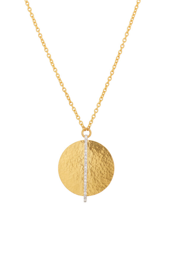 Gurhan 22k Gold Diamond Pendant Necklace - view 1