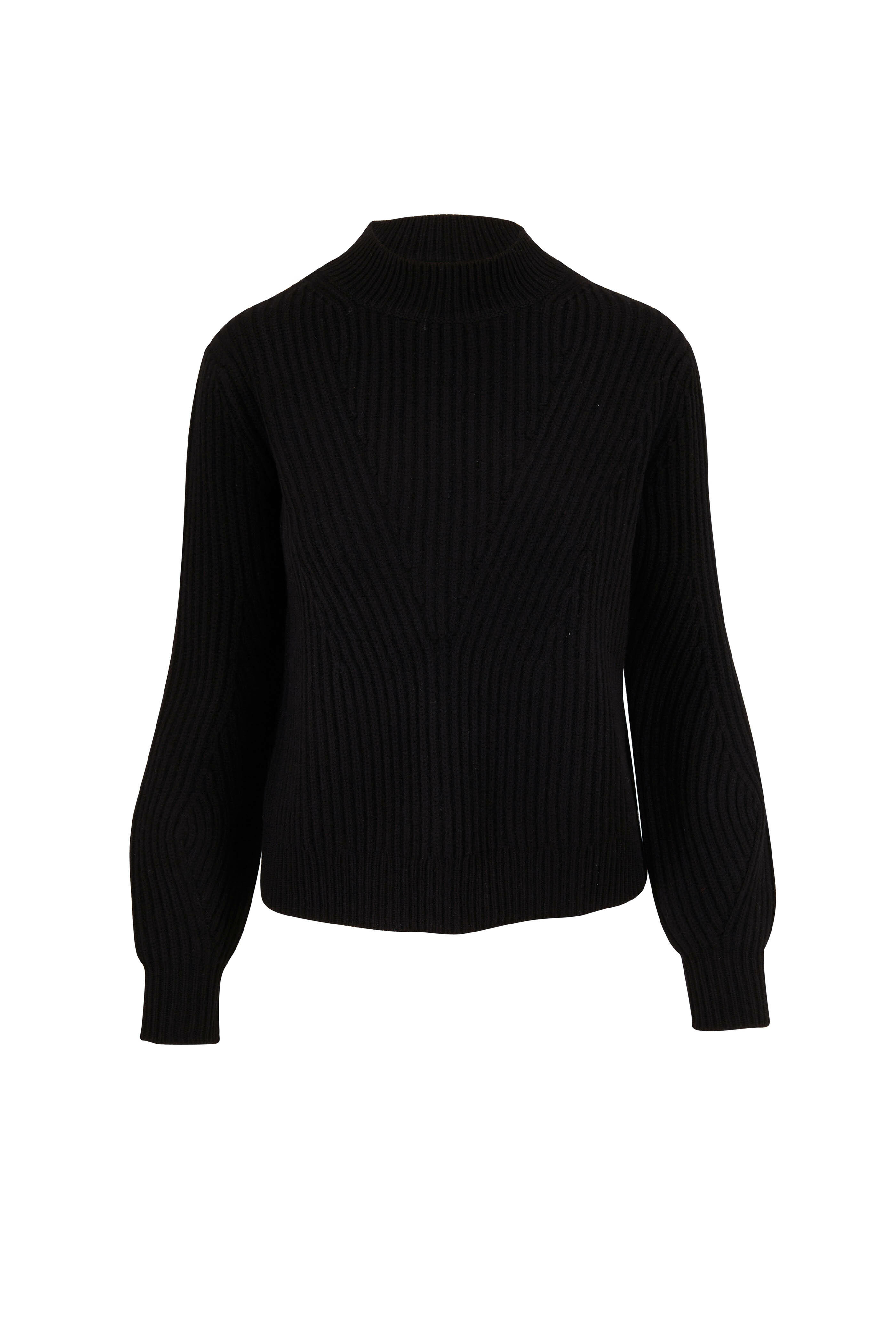 Chinti & Parker Wool-Cashmere Rollneck Sweater- Dark-Grey
