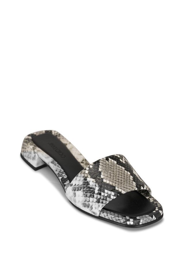 Manolo Blahnik - Ligra Light Blue Satin Sandal, 50mm