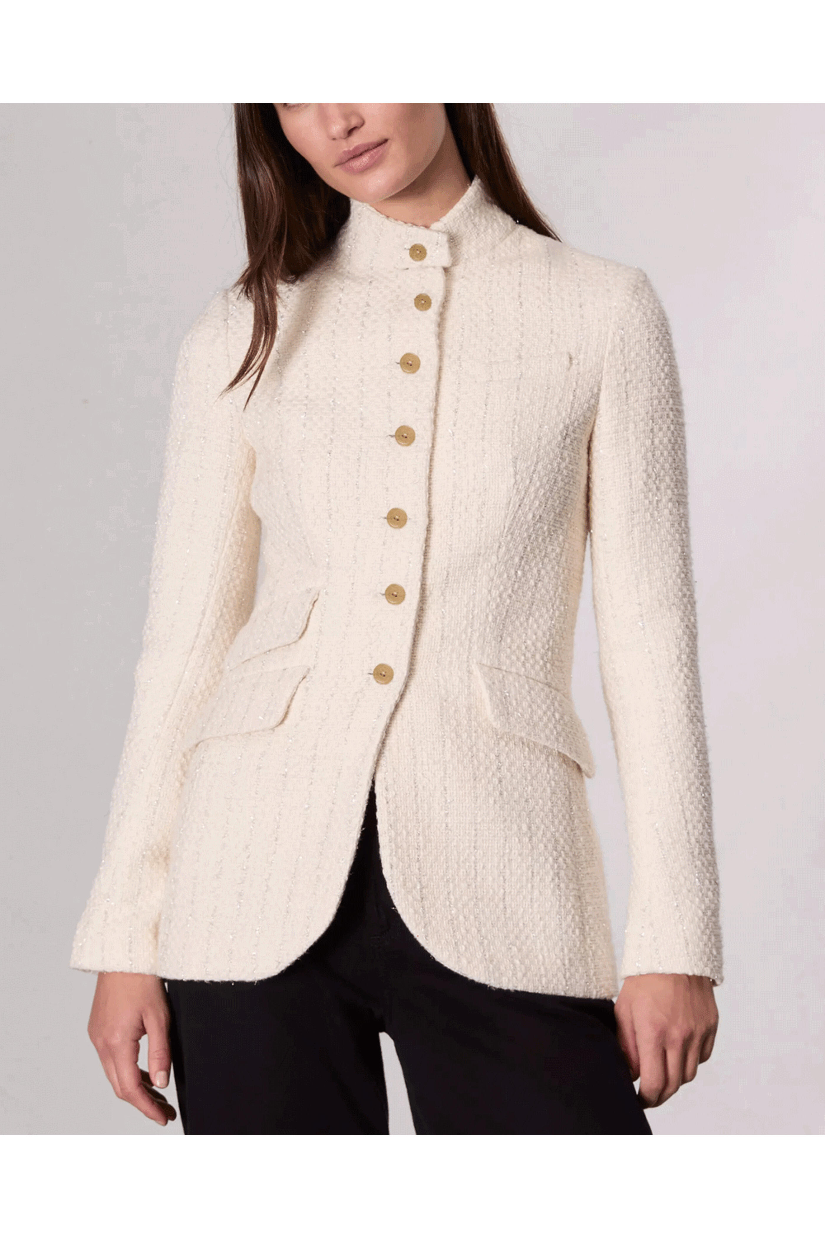Rag & Bone - Ivory Slade Tweed Blazer
