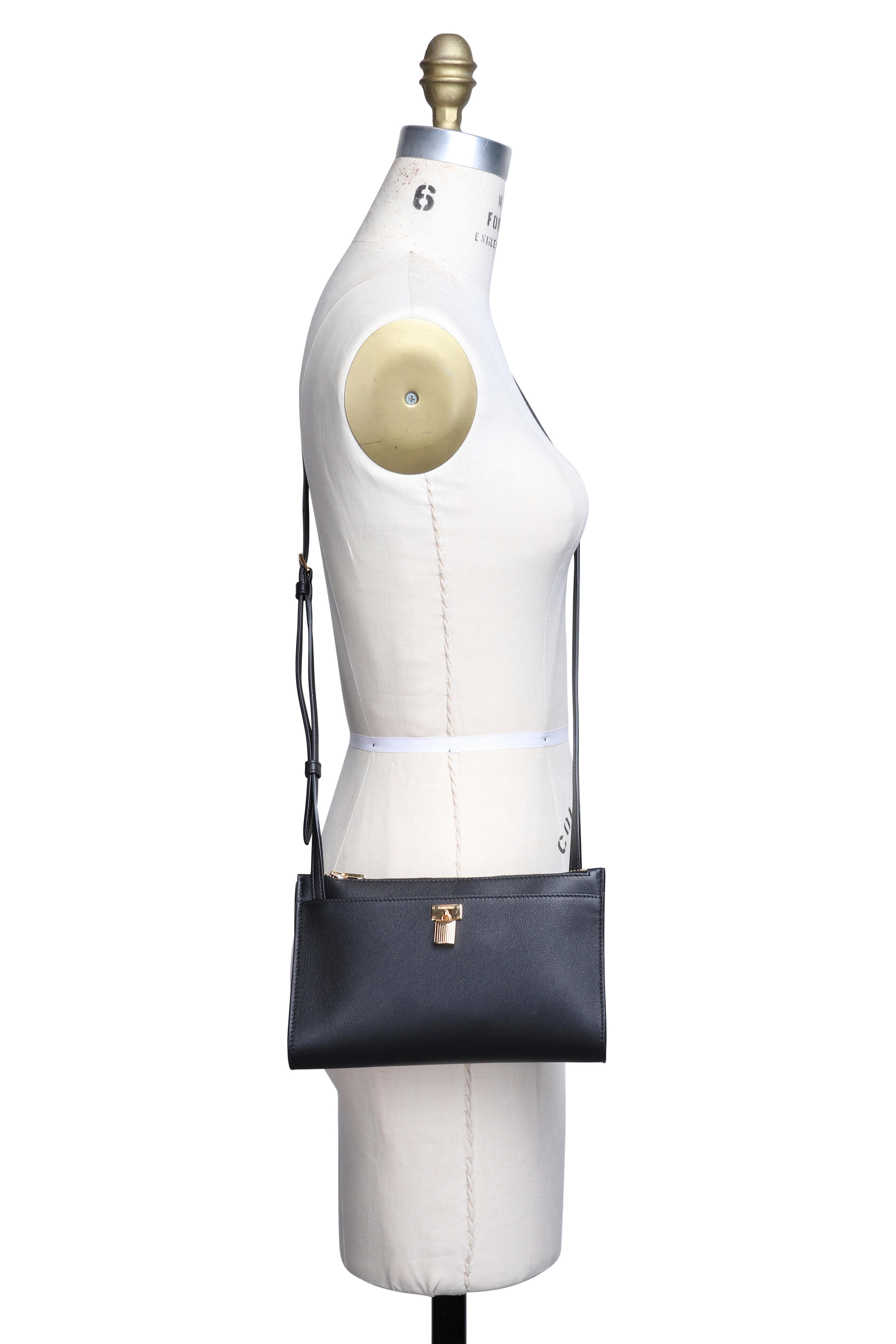 Tom Ford - Mini Padlock Leather Crossbody in Black