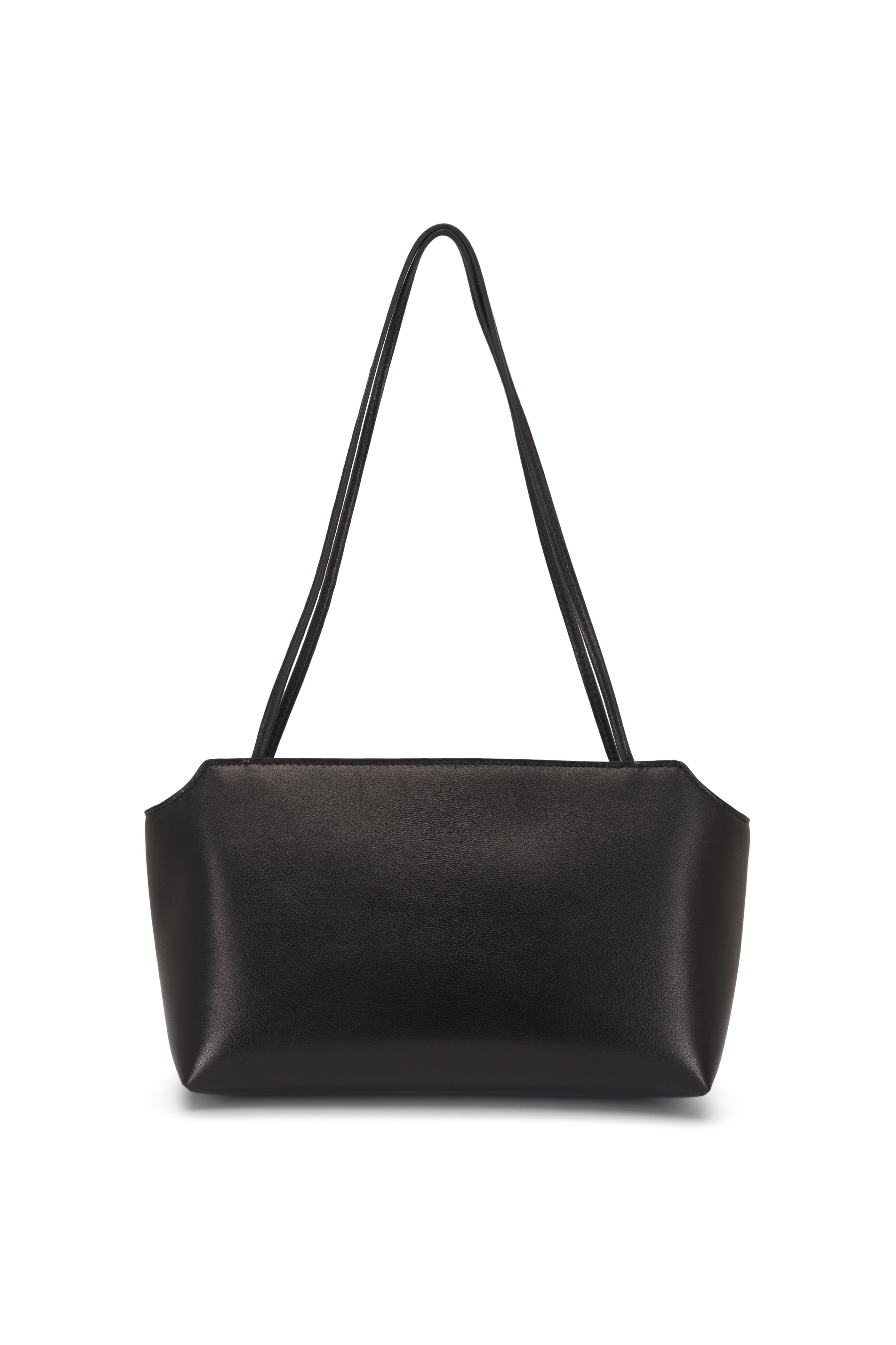 The Row - Terrasse To-Go Black Leather Shoulder Bag