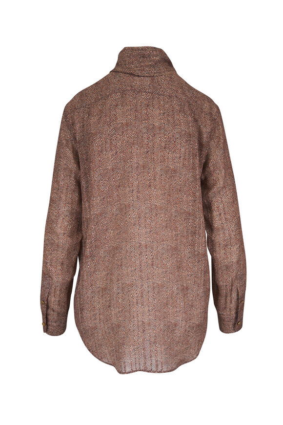 Loro Piana Angela Golden Safari Blouse - view 2