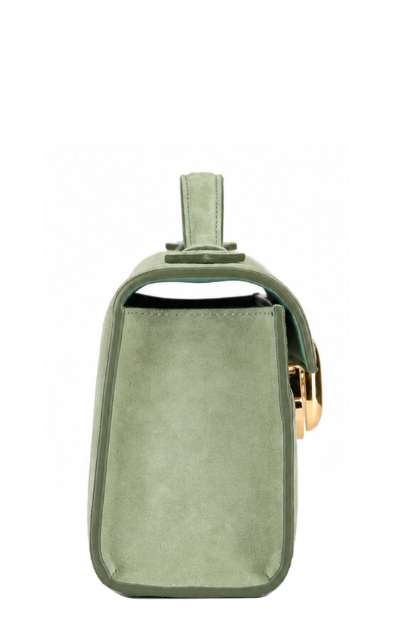 Savette Symmetry Pochette Cactus Suede Top Handle Bag - view 3