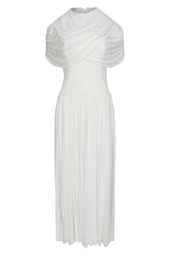 Simkhai Nancie Ivory Cape Maxi Dress