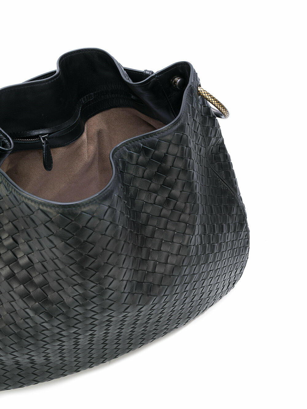 バッグ BOTTEGA VENETA Intrecciato hobo bag Bottega Veneta Intrecciato leather Hobo bag dark brown Jodie