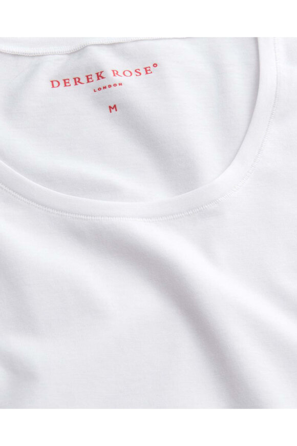 Derek Rose White Basic Jack Crewneck T-Shirt - view 2